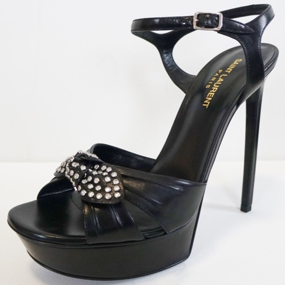 SAINT LAURENT "BIANCA" PLATFORM High STILETTO Sandal - Picture 3 of 16